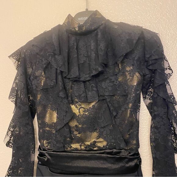 Weissman dance costume menswear BOHEMIAN RHAPSODY SL10547 black MC 10/12 - Picture 5 of 11